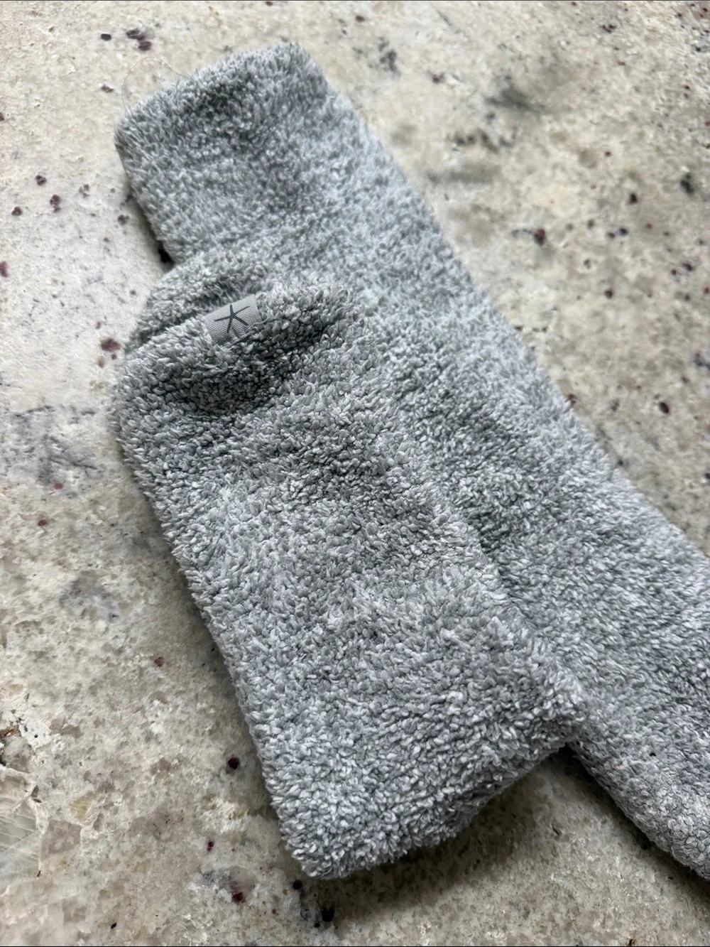 Barefoot Dreams CozyChic Heathered Socks Gray Lounge Small/Medium